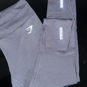 Gymshark Kids Black Logo Performance Leggings